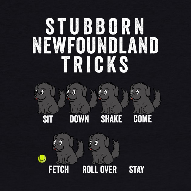 Stubborn Newfoundland Dog Tricks by blacklines